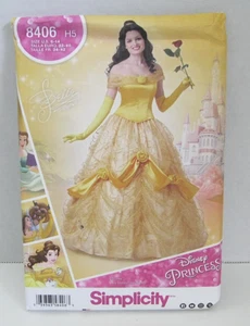 Simplicity 8406 Belle Beauty & The Beast Costume Pattern Misses' 6-14 Uncut - Picture 1 of 2