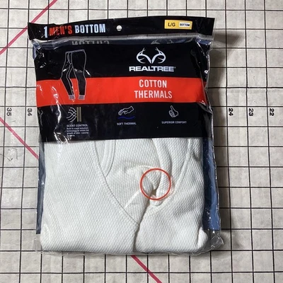 Realtree Men's Heavyweight Cotton Thermal Bottom SIZE Large Base Layer NEW - Image 1 of 4