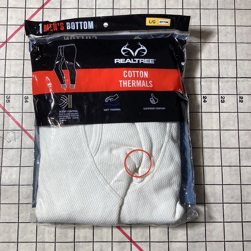 Realtree Men's Heavyweight Cotton Thermal Bottom SIZE Large Base Layer NEW - Image 1 of 4