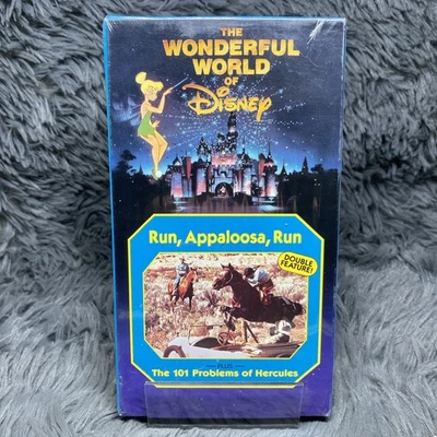 Wonderful World of Disney Run Appaloosa Run  / 101 Problems of Hercules VHS Tape - Image 1 of 4