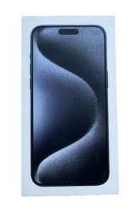 Apple iPhone 15 PRO MAX Blue Titanium, 512GB *BOX ONLY* - Photo 1 sur 4