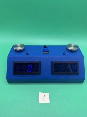 Vintage ZMF-II Chess Game Clock Blue  w/ Red LED, Works Perfect - Image 1 of 4