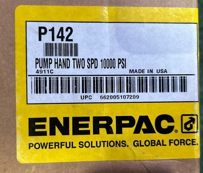 Bomba manual hidráulica ligera de dos velocidades Enerpac P142 NUEVA EN CAJA Foto 1 de 3