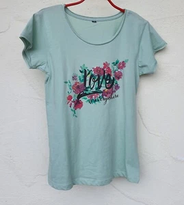 Damen Teenager Teenie Mädchen T-Shirt Top Shirt Sommer Oberteil Gr. S Neu (1430) - Bild 1 von 2