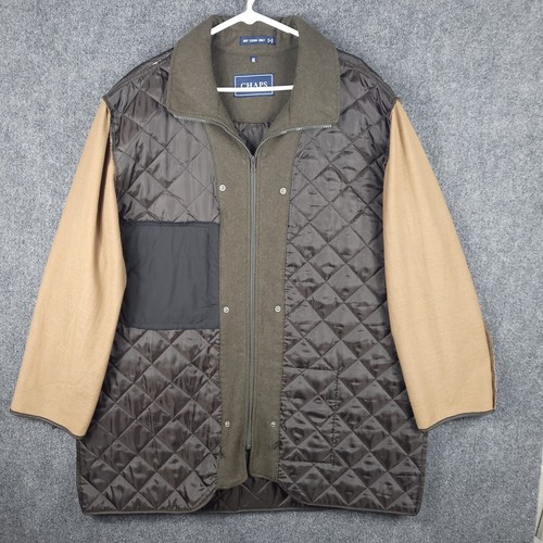 UNDERCOVER Cappotto Chaps trapuntato interno esterno decostruito tasca nascosta taglia 3XL raro marrone