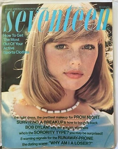 Vintage Seventeen Magazine April 1974 Prom Dresses Bob Dylan Joni Mitchell 70s - Picture 1 of 19