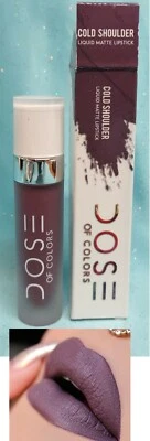 Dose of Colors LIQUID MATTE LIPSTICK Lip Color COLD SHOULDER Purple .16oz NEW!!! - Image 1 of 4