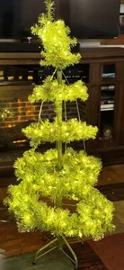 Department 56 Indoor/outdoor Lit Iridescent Tinsel Tree In A Box w/Stand 50” - Picture 1 of 10