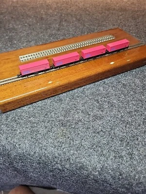 Custom Set Of (4)  Marklin Z Scale IBM Container Car  - Image 1 of 4