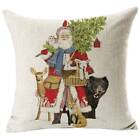 18" Christmas Xmas Santa Claus Cushion Cover Throw Sofa Pillow Case Home Decors?