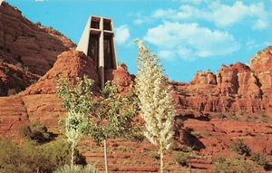 Postal Capilla de la Santa Cruz, cerca de Sedona en la autopista 179 Arizona AZ DE COLECCIÓN - Imagen 1 de 2