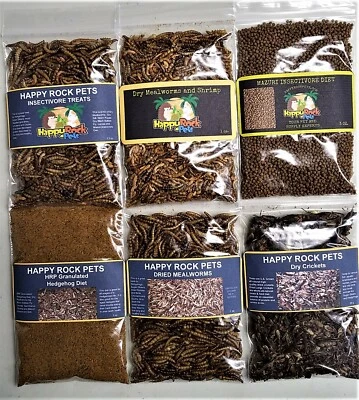 HAPPY ROCK PETS Hedgehog and Sugar Glider Insectivore treat 6 pack 11.5 oz. #1