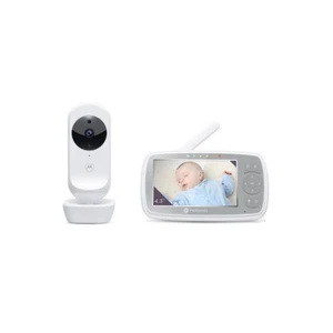 Motorola VM44 Dual Digital Video Wifi Baby Monitor 4.3'' w/ Camera Unit White - Picture 1 of 4
