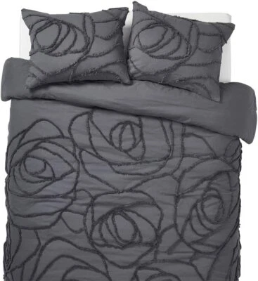 Beautiful 100% Cotton Ultra Luxury Tufted Duvet Cover 3 Pcs Set (Duvet+2 Pillow) - Image 1 of 4