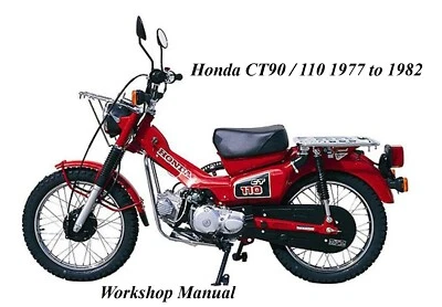 HONDA CT90 / CT110 1977 a 1982 MANUAL DE TALLER - Archivos PDF Foto 1 de 2