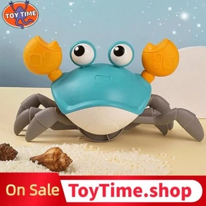 Electric Kids Toys Induction Automatic Obstacle Avoidance Hairy Crab Cartoon - Picture 1 of 10