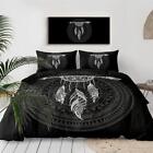 Ethnic Black Dreamcatcher Quilt Duvet Cover Set King Bedding Bed Linen Double