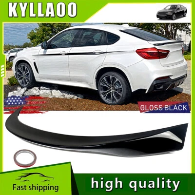 Alerón trasero negro brillante labio M Performance para BMW F16 X6 F86 X6M 2015-2018 Foto 1 de 4