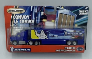 VINTAGE MATCHBOX CONVOY TRUCK CY115 CY 115 FORD AEROMAX MICHELIN TYRES TIRES MBX - Foto 1 di 7