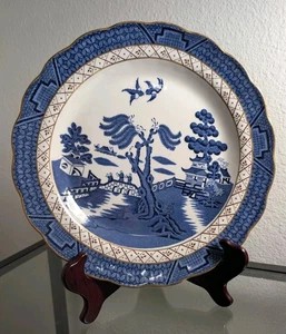 Real Old Willow Dinner Plate Royal Doulton The Majestic Collection Booths 10.5" - Picture 1 of 7