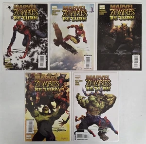ARTHUR SUYDAM ALL SIGNED COMIC LOT - Marvel Zombies Return #1 2 3 4 5 NM/M 9.8 - Picture 1 of 4