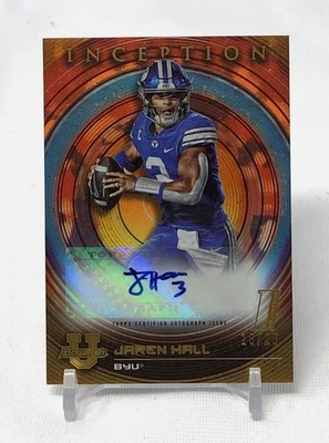 JAREN HALL 2022/23 Bowman U Inception Auto BYU Orange Rookie RC /25 - Image 1 of 2