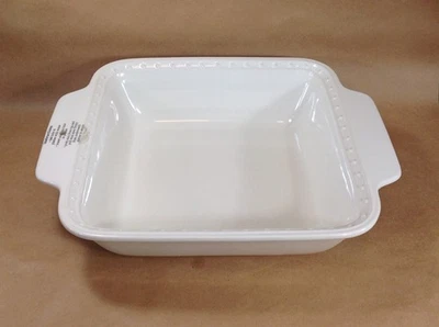 NUEVO Nora Fleming Utensilios para hornear cuadrados retirados 8x8 Pearl Dot - aptos para horno Foto 1 de 4