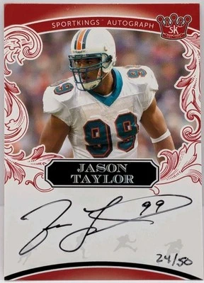 2022 Sportkings Volume 3 Auto Red #/50 Jason Taylor  #A91 Autograph - Image 1 of 2