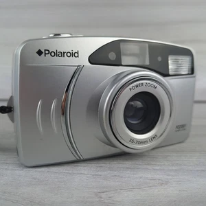 Polaroid PZ2001 35mm Film Camera Power Zoom Silver Tested Point & Shoot - Picture 1 of 8