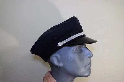 Gorra de piloto de avión comercial Premier para hombre 7 1/4 hecha en EE. UU. azul negra Foto 1 de 4