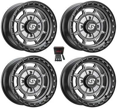 Sedona Rift 15x7 UTV Wheels Grey Polaris Ranger XP 9/1K (4) Foto 1 de 3