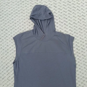 Lululemon Herren Ärmellos Hoodie Athleisure Tank Top Shirt Gym Pullover Grau XL - Bild 1 von 7