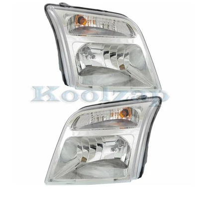For 10-13 Transit Connect Halogen Headlight Headlamp Head Light w/Bulb PAIR SET — 第 1/4 张图片
