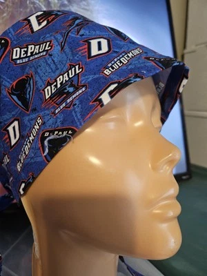 DePAUL BLUE DEMONS ХИРУРГИЧЕСКАЯ ШАПКА РУЧНОЙ РАБОТЫ - Изображение 1 из 4