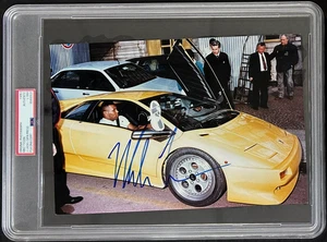 Mike Tyson Signed Original 1991 Type 1 Photograph PSA/DNA Lamborghini in Rome - Picture 1 of 4