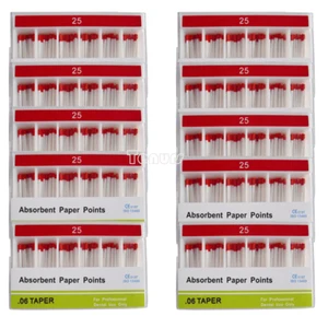 10Box Dental Absorbent Paper Points GP0.06#25 - Picture 1 of 5
