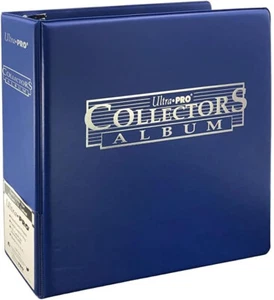 Ultra PRO 3-Ring Collectors Album Cobalt Blue Folder Pokemon Magic Yugioh Karty - Zdjęcie 1 z 2