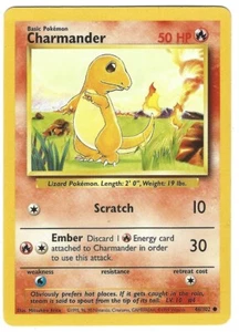 Charmander x1 8/10 LP+ Pokemon TCG Base Set BSC046-04 - Bild 1 von 1
