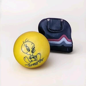 Rare | Tweety Bird 1999 Warner Bros 10lb Bowling Ball & Bag Vintage Brunswick - Bild 1 von 10