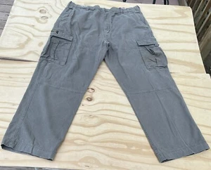 Seltene Abercrombie & Fitch Cargohose Herren 100% Baumwolle grün Gr. 38R (Taschen) - Bild 1 von 9