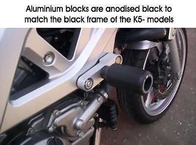 R&G Racing Black Classic Crash Protectors For 2005-2012 Suzuki SV650 Bikini - Image 1 of 4