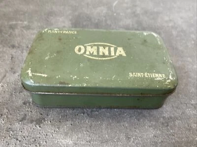 Ancienne Boîte Tôle Manufacture Omnia Accessoires Machine à Coudre Pièce  - Photo 1/4