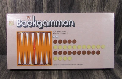 1974 Whitman Backgammon in Original Box 100% New and Complete Vintage - Image 1 of 4