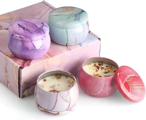 Eyamumo Scented Candles Gift for Women Set of 4, Natural Soy Wax Jar Candles Set - Picture 1 of 10