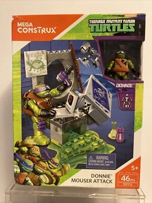Mega Construx Teenage Mutant Ninja Turtles Donnie Mouser Attack en Caja Original Foto 1 de 4