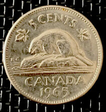 🇨🇦 1965 Canada 5 Cent Nickel Small Beads