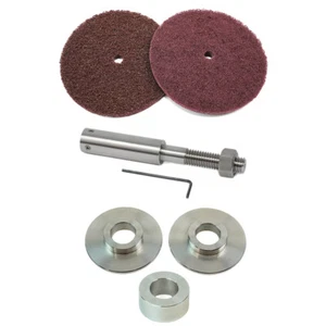 Kit conversione smerigliatrice panca 6" | cuscinetti buffer estensione albero lucidatura buffer - Foto 1 di 3