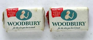 Vintage Bathroom Display WOODBURY BAR SOAP 1940s-1950s Two Bars General Store - Picture 1 of 6