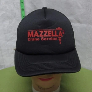 MAZZELLA CRANE SERVICE mesh trucker cap Cleveland baseball hat 1980s snapback - Bild 1 von 2