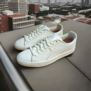PUMA TMC x Clyde OG Triple White Size 8.5 Sneakers Shoes  387286-01 - Picture 1 of 14